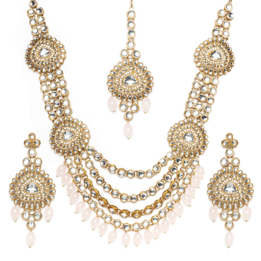 Mallikajaan's pick - Necklace, Earrings & Maang Tikka Set