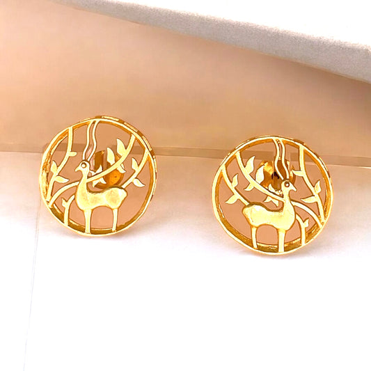 Fawn and  Flora Golden Studs